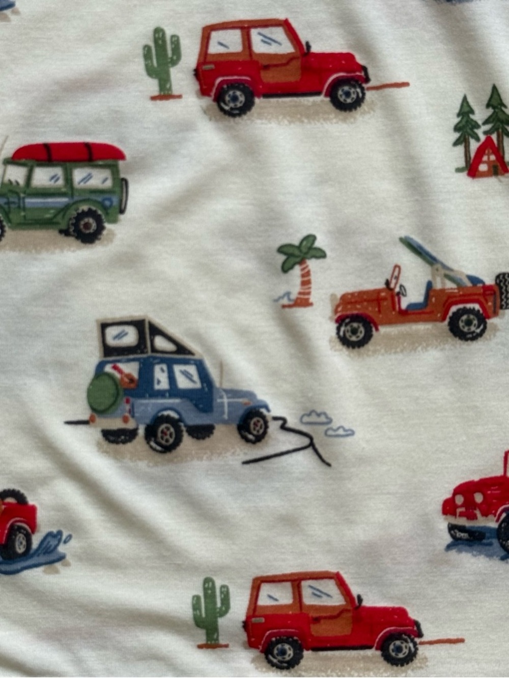 Angel Dear Boys Off-Road Adventure Short Sleeve Loungewear Set - Size 6-12M - Picture 4 of 16